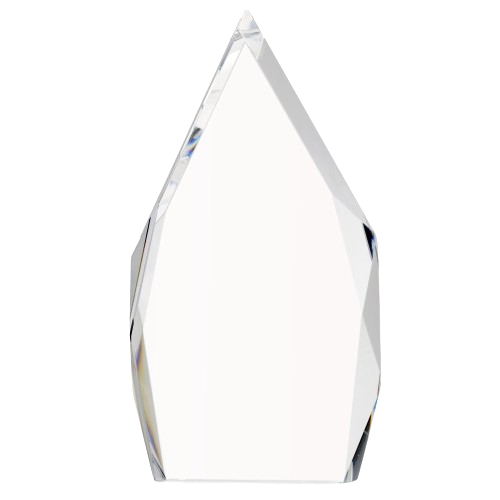 Statuetka szklana C073 z etui w komplecie to elegancka nagroda na jubileusze, gale i wyróżnienia. Ozdobne etui podkreśla prestiż upominku, a szklana forma świetnie prezentuje personalizację.