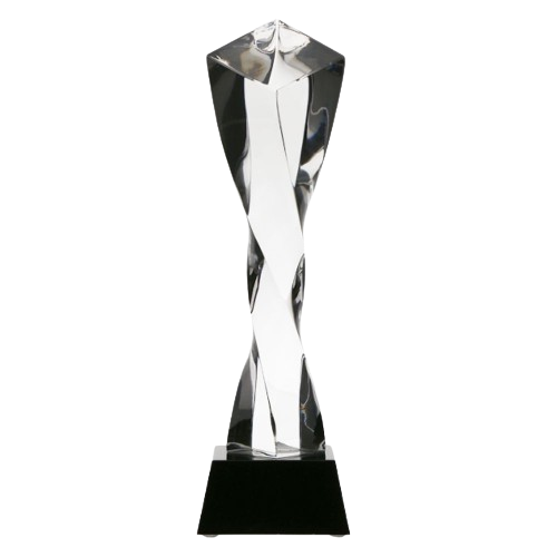 Statuetka szklana C060 z etui w komplecie to elegancka nagroda na jubileusze, gale i wyróżnienia firmowe. Smukła forma oraz dołączone etui podkreślają reprezentacyjny charakter upominku. Idealna do personalizacji.