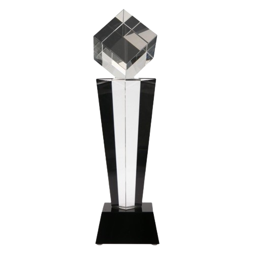 Statuetka szklana C004 z etui w komplecie to elegancka nagroda na gale, jubileusze i wyróżnienia firmowe. Nowoczesna forma podkreśla prestiż upominku, a dołączone etui ułatwia wręczenie i przechowywanie.